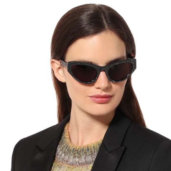 YSL CRYSTAL Cateye Sunglasses 💎 JUST SHARING 😊😍 - Picture 10 of 10